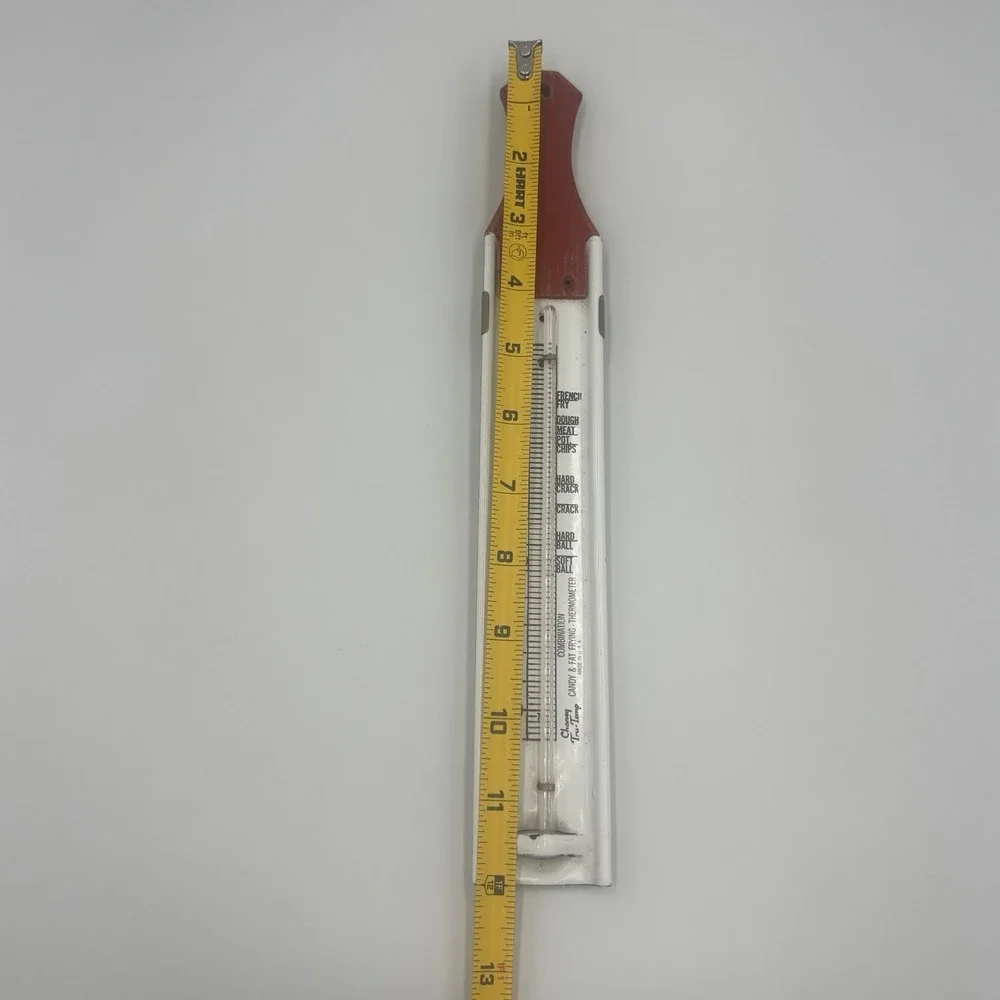 Vintage Charney Tru-Temp Deep‎ Fat Frying Candy Thermometer Made In USA